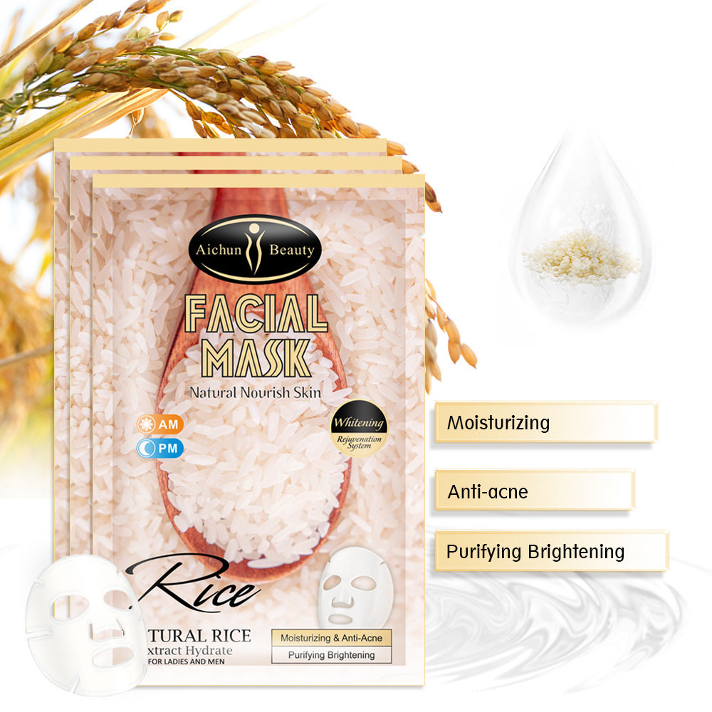 Masque de riz pour la peau, produits de soins de la peau