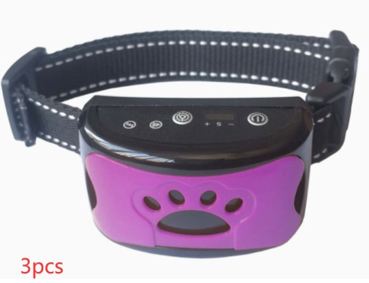 Collier d'entraînement pour chien, étanche, électrique, télécommande pour animaux de compagnie, Rechargeable, anti-aboiement, avec son de Vibration et de choc