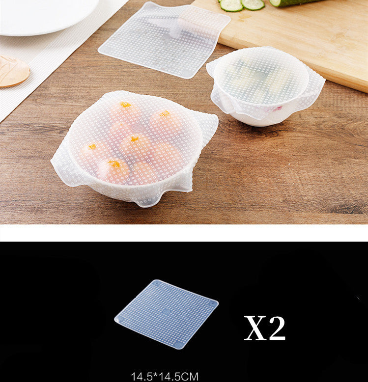 Film alimentaire extensible en Silicone réutilisable, Saran Wrap, cuisine, four à micro-ondes, joint de réfrigérateur, tampon de couverture de bol, outils de cuisine