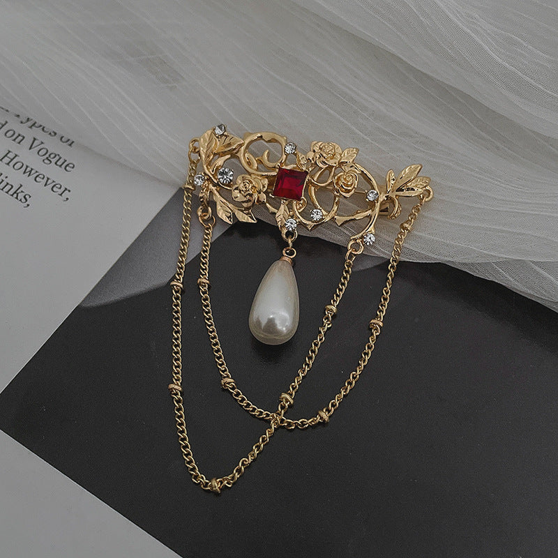Chaîne de conception d'intérêt particulier, épingle à pampilles, goutte d'eau, accessoires en perles