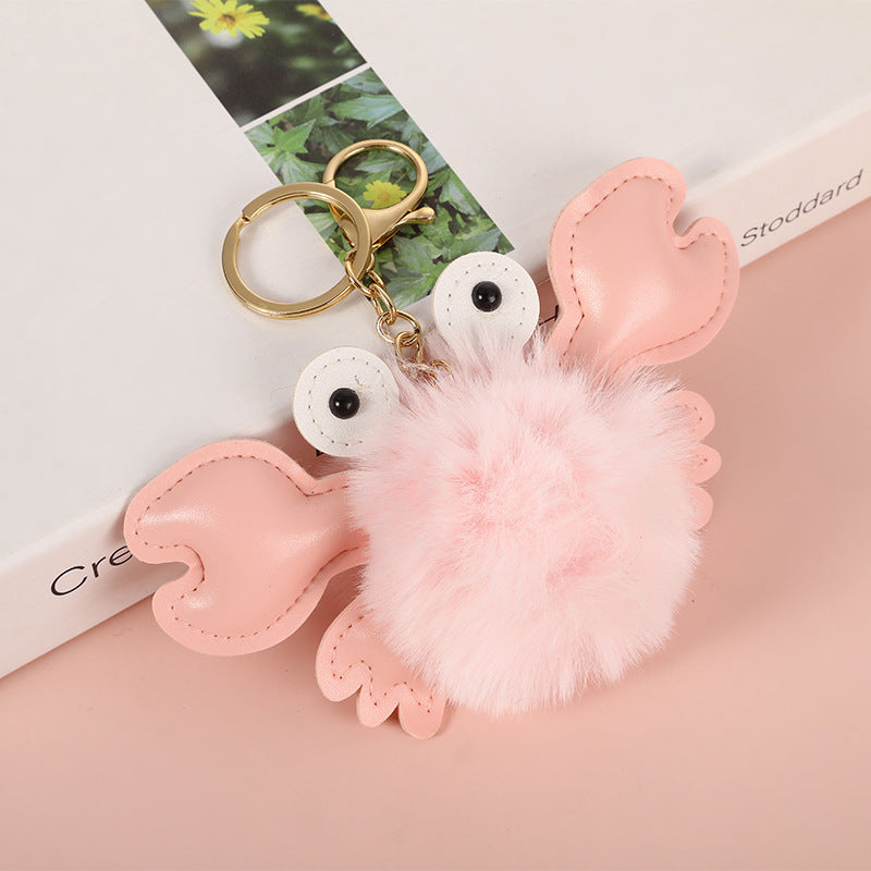 Pendentif porte-clés crabe mignon de dessin animé