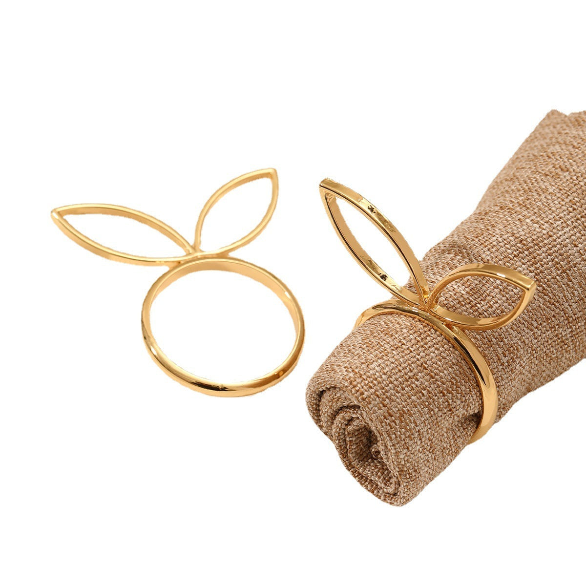 Anillo con cabeza de conejo de aleación de moda