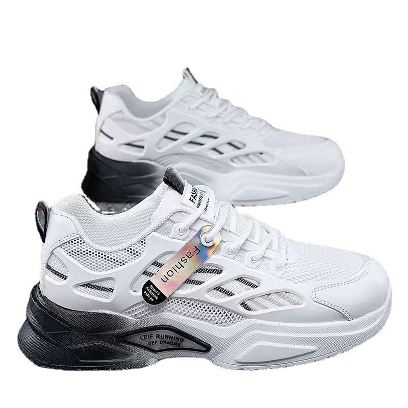 Printemps chaussures pour hommes étudiant décontracté respirant Sneaker course hommes maille chaussures hommes papa chaussures