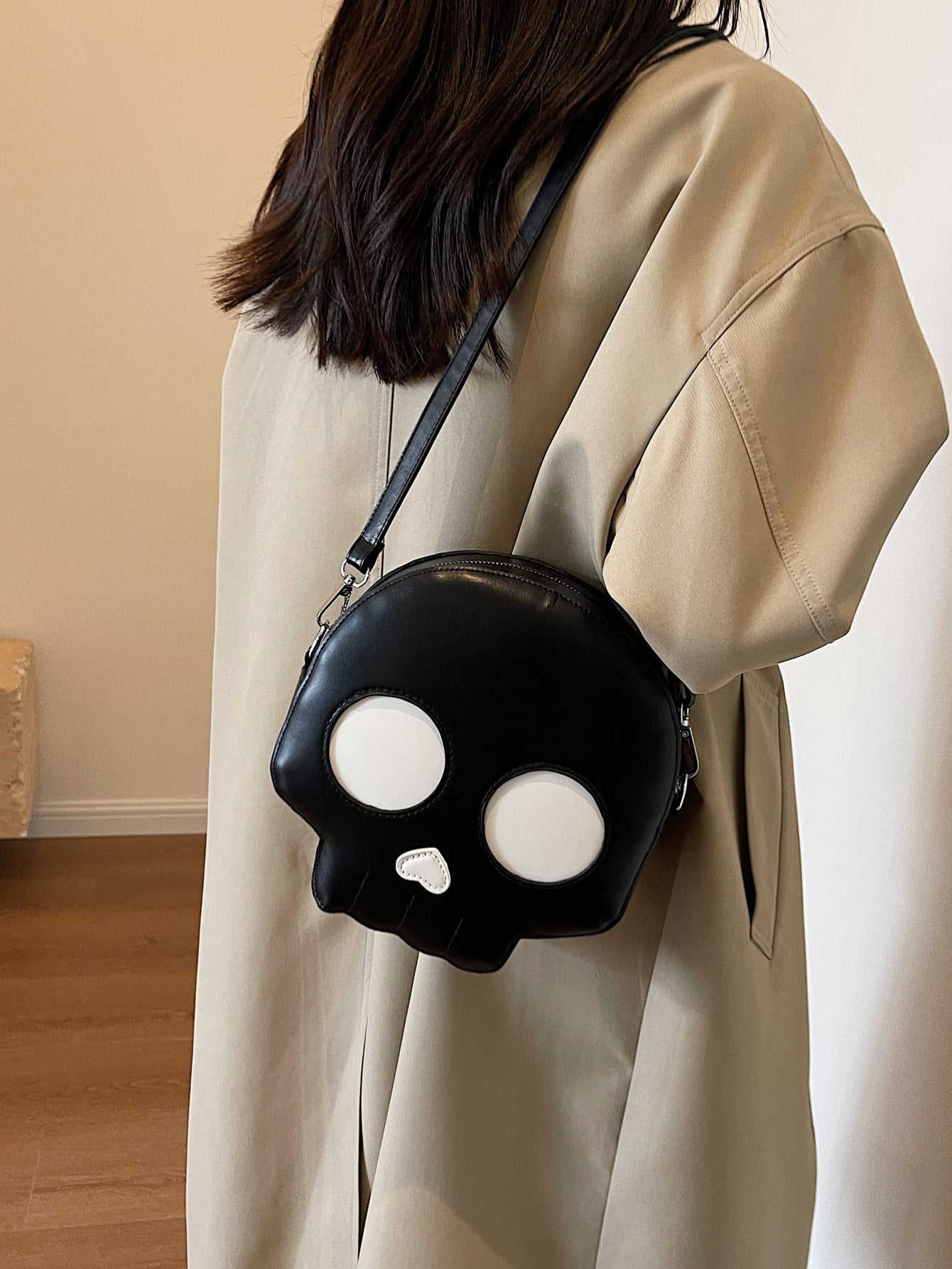Skull Small Round Versatile Halloween Internet Celebrity Shoulder Messenger Bag