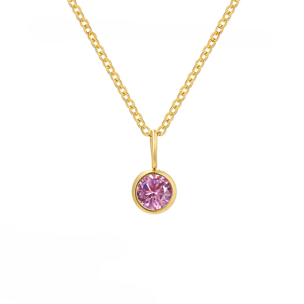 Collier de pierre de naissance d'élément de personnalité de mode