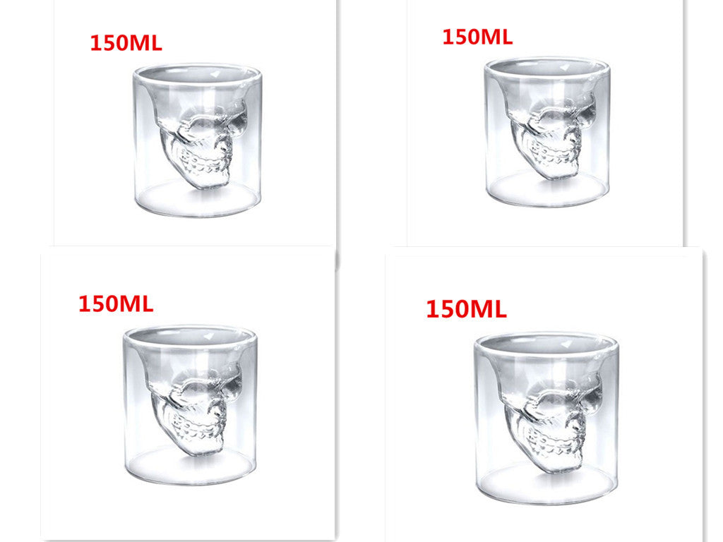 Calavera Calavera Doble Cristal Transparente