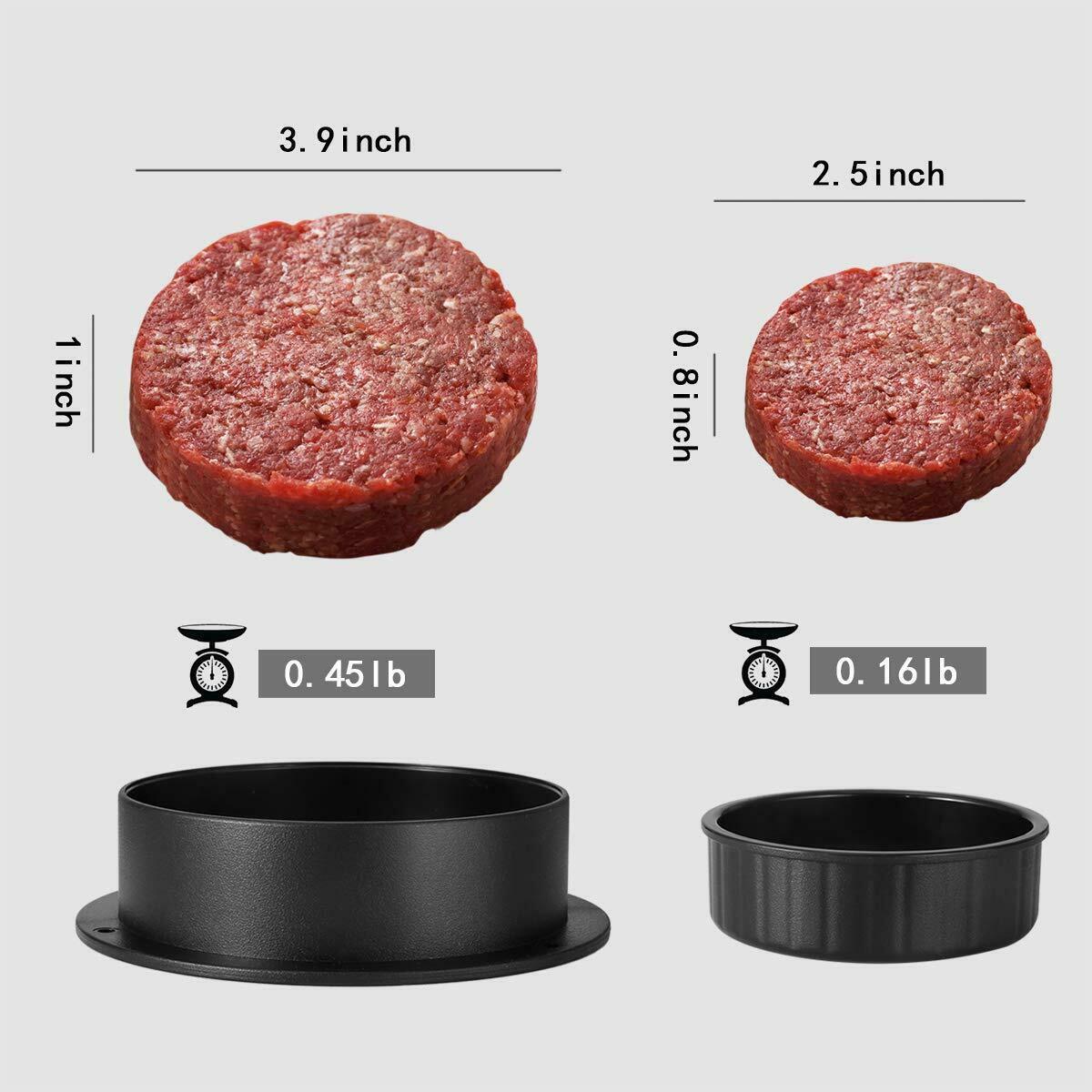Presse à hamburgers, fabricant de galettes farcies, moule coulissant, outil facile de fabrication de hamburgers faits maison