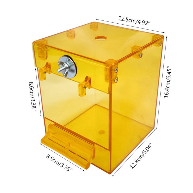 Bain d'oiseaux externe, bain Transparent, bassin carré, fournitures pour oiseaux, fournitures pour animaux de compagnie