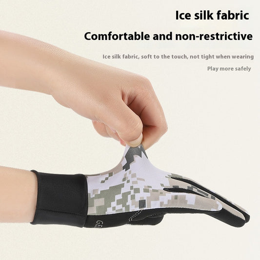 Non-slip Breathable Cycling Gloves Bicycle Fixture