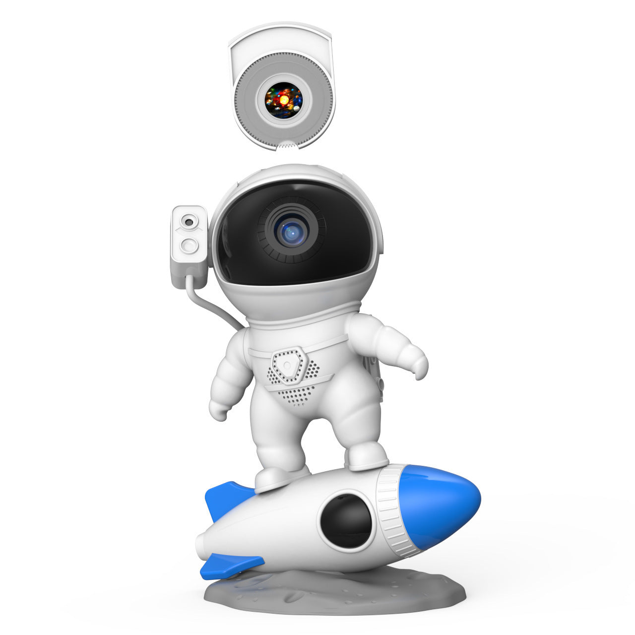 Lampe de projecteur de ciel étoilé de galaxie d'astronaute de fusée de bureau