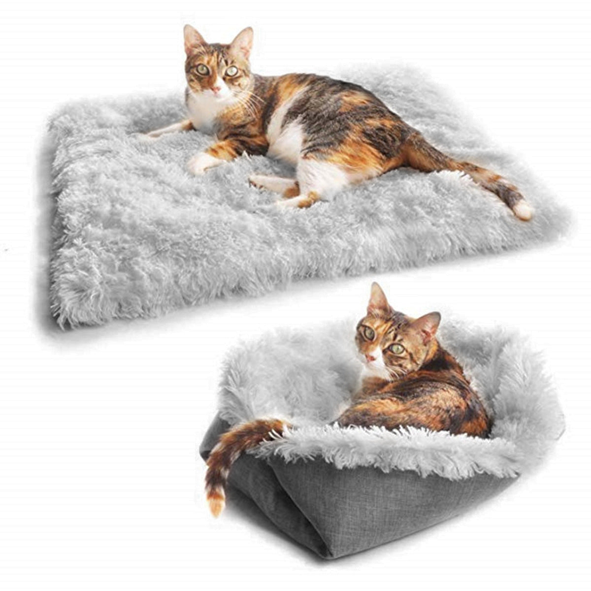Tapis de lit pour animaux de compagnie, couverture douce pour chien et chat, polaire, tapis de lit doux et chaud, fournitures pour chats, coussin pliable d'hiver pour animaux de compagnie, nouvelle collection