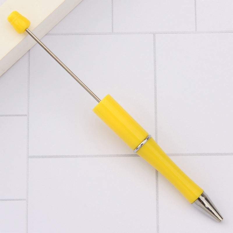 Stylo à bille créatif en plastique avec perles