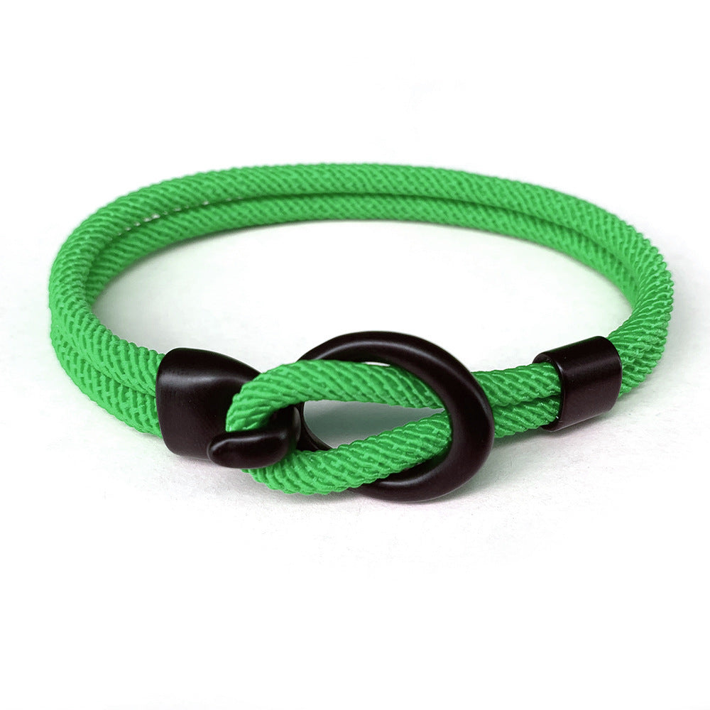 Pulsera tejida para hombre con personalidad simple