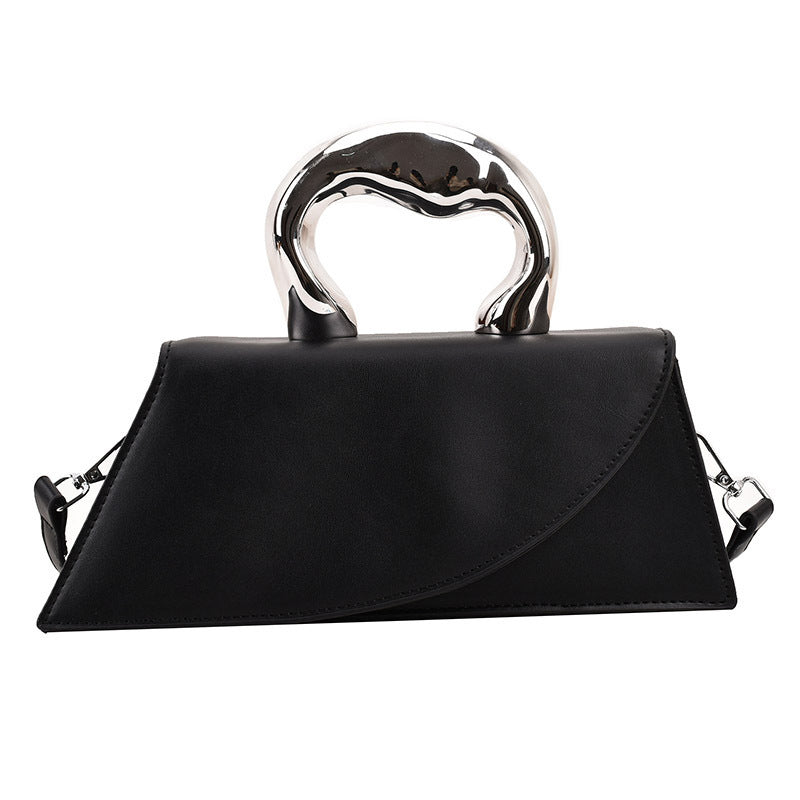 Sac messager simple portable en PU pour femmes, à la mode, assorti à tout