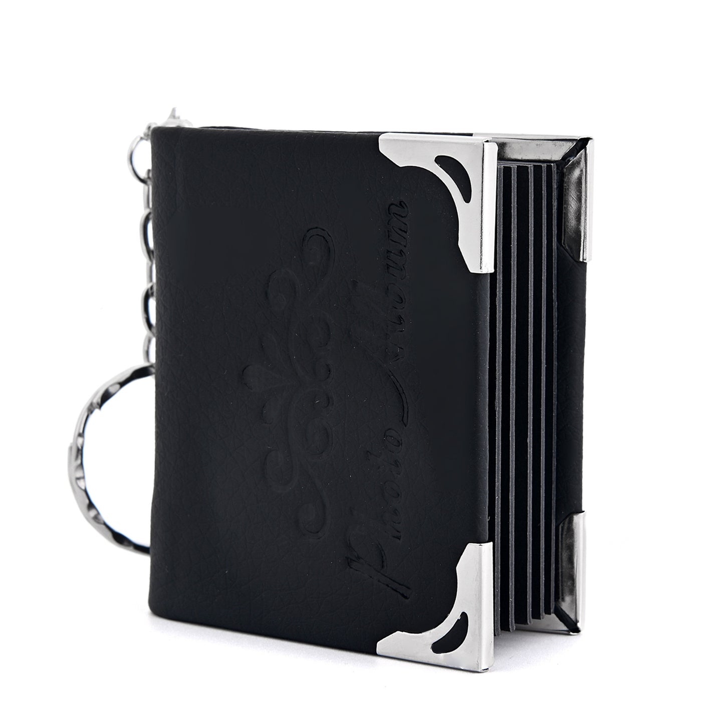 Mini llavero con foto de cuero colgante