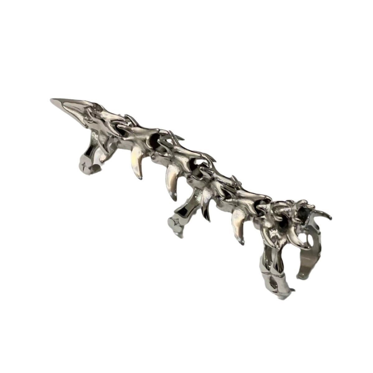 Bague gothique futuriste, mode froide, douce et fraîche