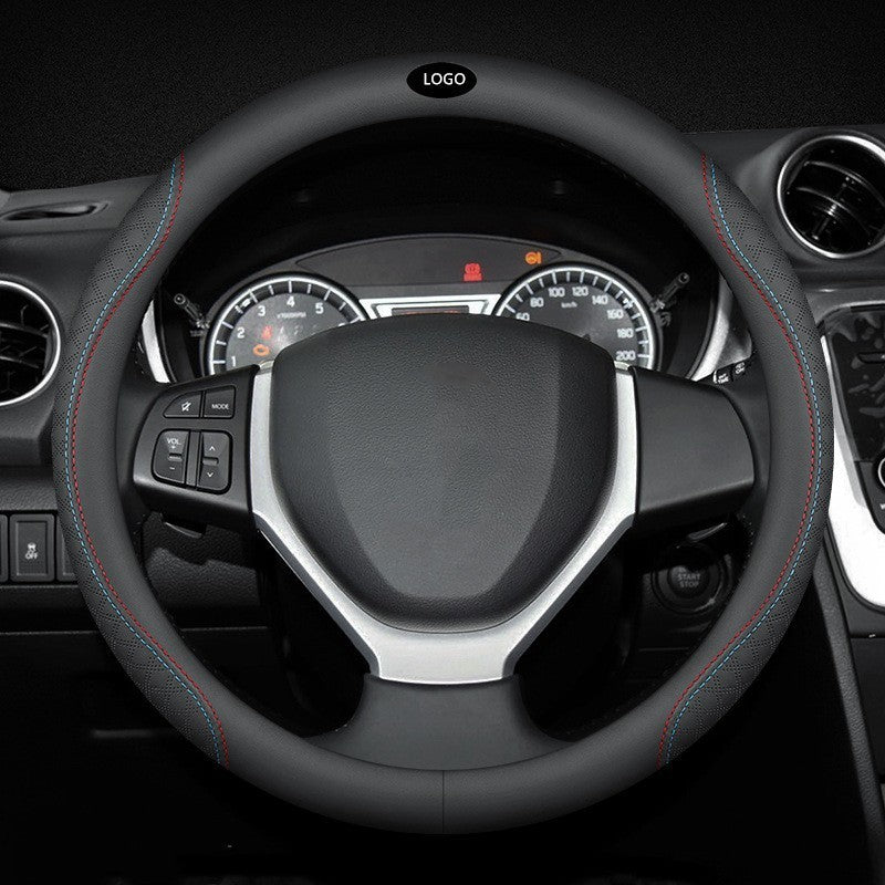 Housse de volant de voiture universelle en cuir quatre saisons