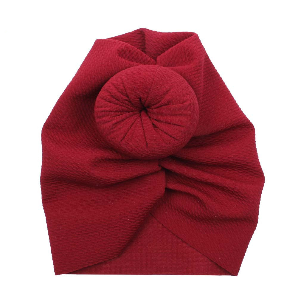 Bandeau gaufré pour bébé, chapeau indien, boule ronde, accessoires pour cheveux pour enfants