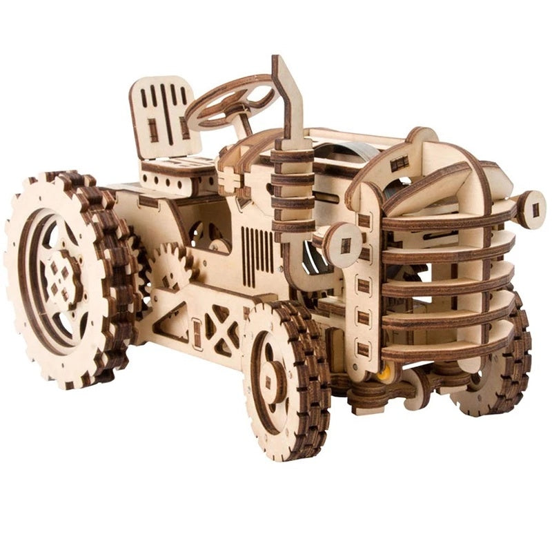 Robotime ROKR – tracteur à engrenages mécaniques, Kit de construction de maquettes à monter soi-même