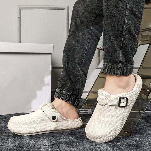 Pantoufles Eva à fond souple pour voyage et maison, doublées de polaire, nouvelle collection automne et hiver