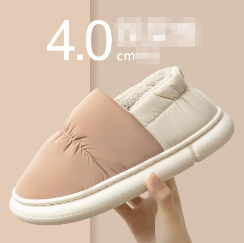 Cotton Slippers Couple Unisex Home Non-slip Flat Shoes Shit Slippers