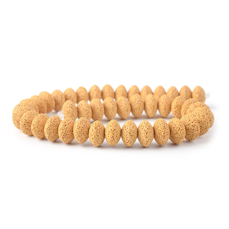 Perles rondes en roche volcanique, accessoires d'ornement DIY