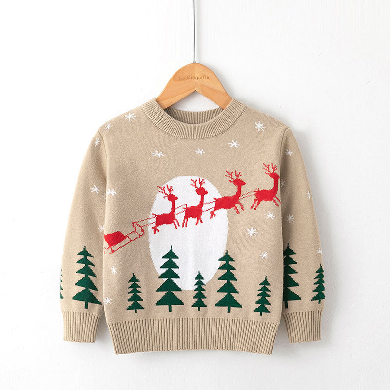 Jerseys navideños de viscosa y algodón para niños