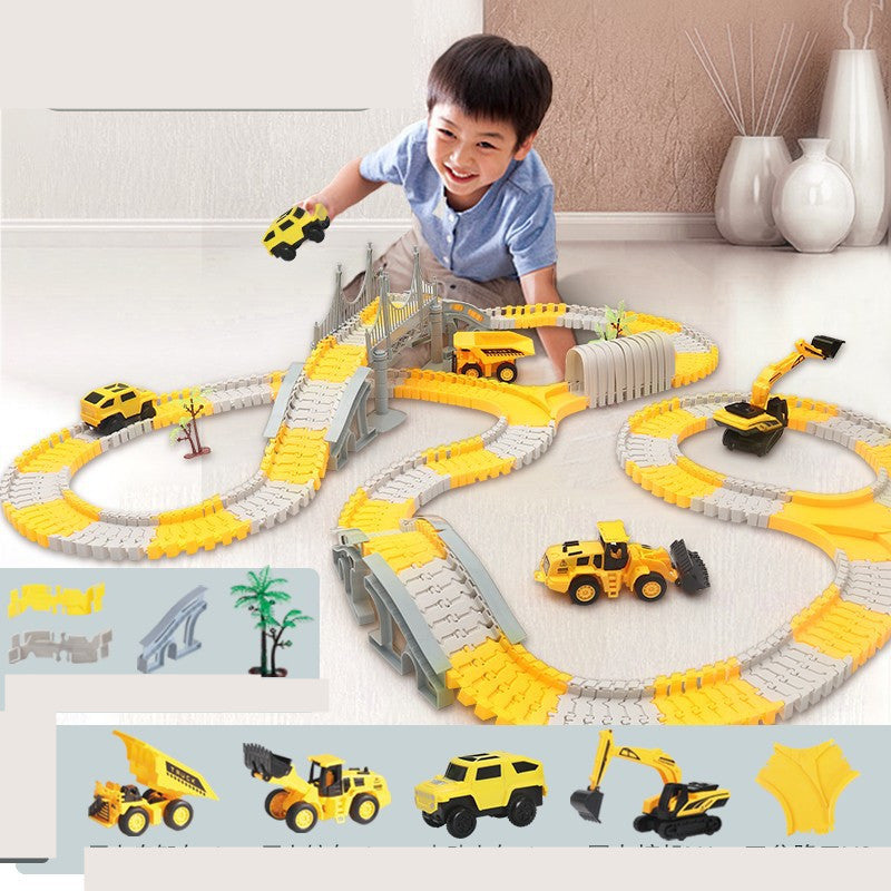 Tong Li Engineering Car Rail Car Jouet Puzzle