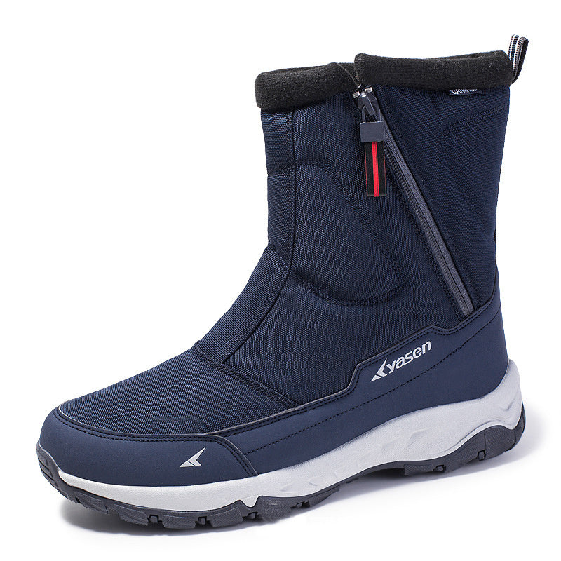 Bottes de neige épaisses pour Couple, chaussures chaudes en polaire pour la marche en plein air et l'escalade, hiver