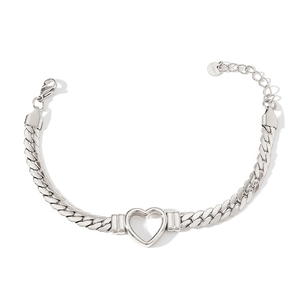 Bracelet tissé d'amour hip-hop européen et américain
