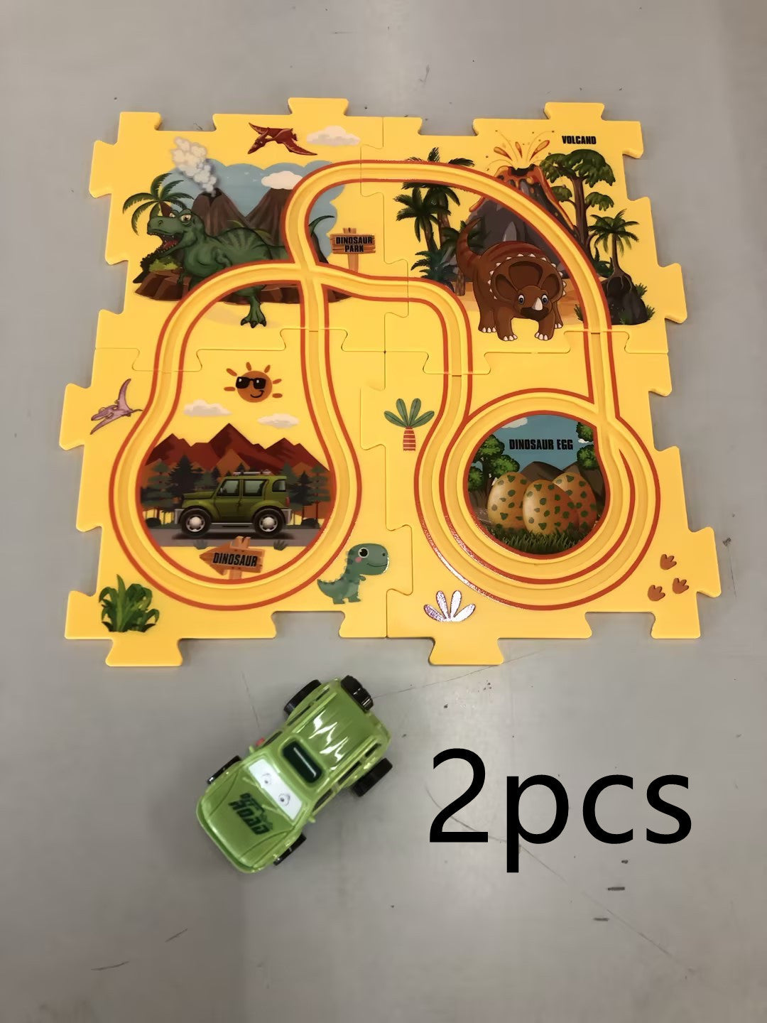 Puzzle pour enfants, vitesse de chemin de fer électrique, assemblage de voiture électrique automatique, scène de ville, Construction, jouet éducatif, cadeau