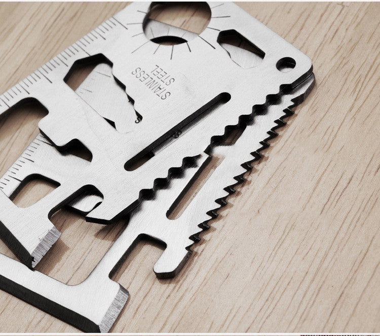 Tarjeta de herramientas multifuncional, tarjeta militar para acampar al aire libre