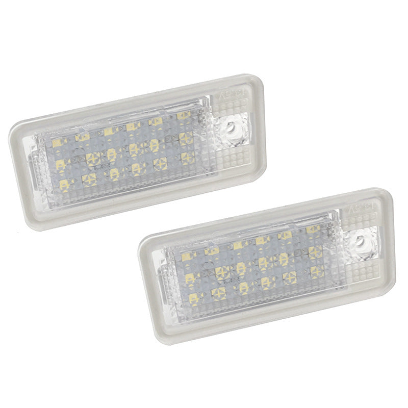 Convient aux feux de plaque d'immatriculation LED de voiture