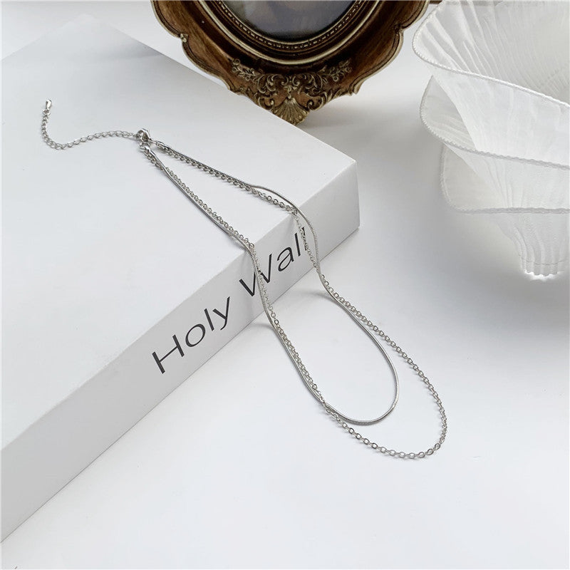 Collier de chaîne de clavicule personnalisé pour femme