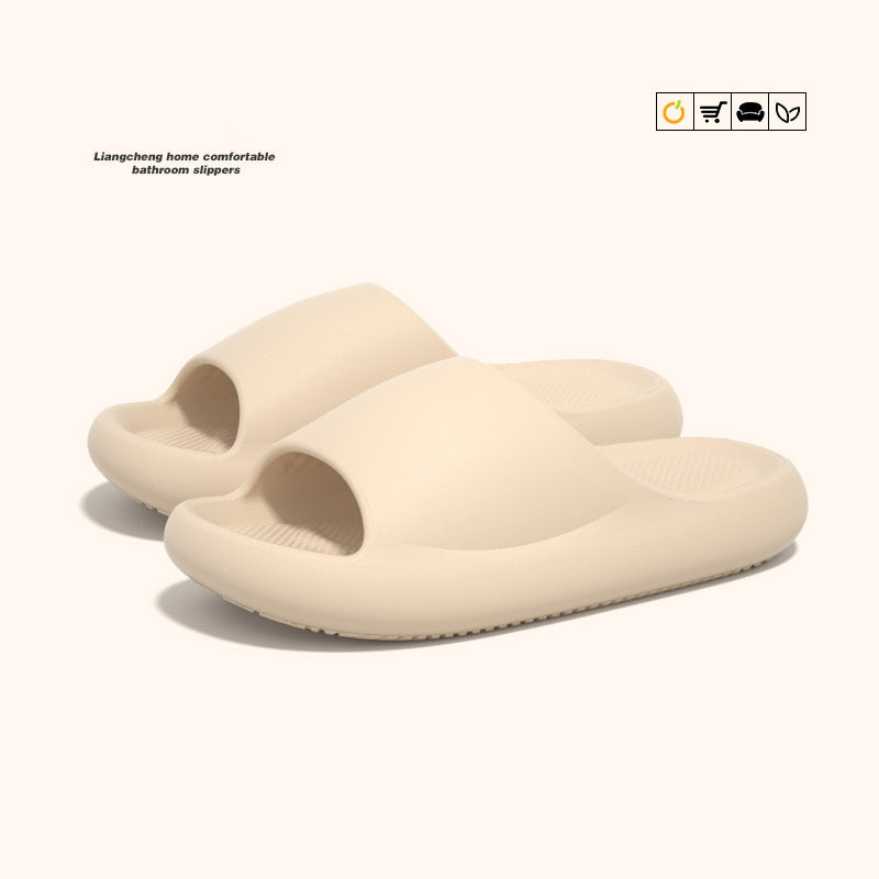 Pantoufles muettes pour femmes, sandales antidérapantes simples de bain d'été pour la maison