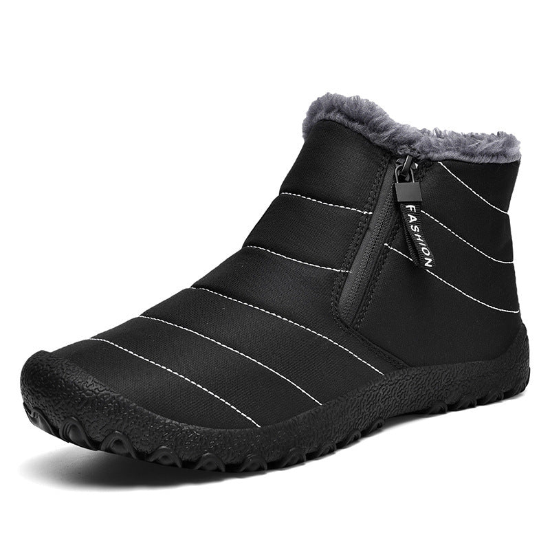 Zapatos de hombre Botas de nieve del noreste antideslizantes y gruesas con forro polar