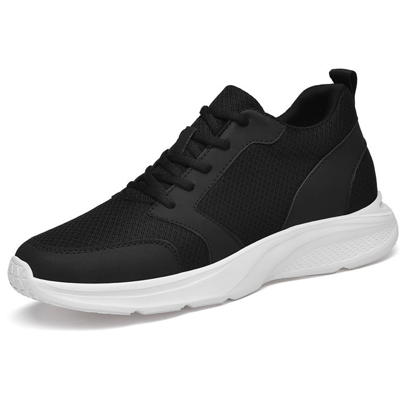 Chaussures blanches tissées par vol respirable pour l'augmentation de taille de garçons