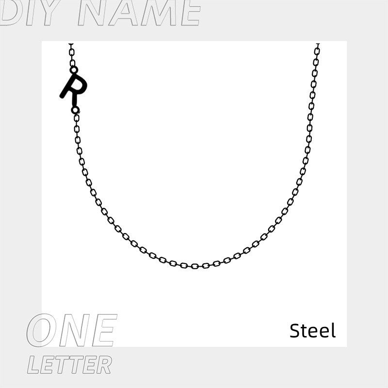 Stainless Steel 26 Alphabet Name Necklace