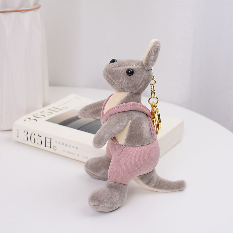 Cartoon Cute Strap Kangaroo Plush Pendant Little Doll