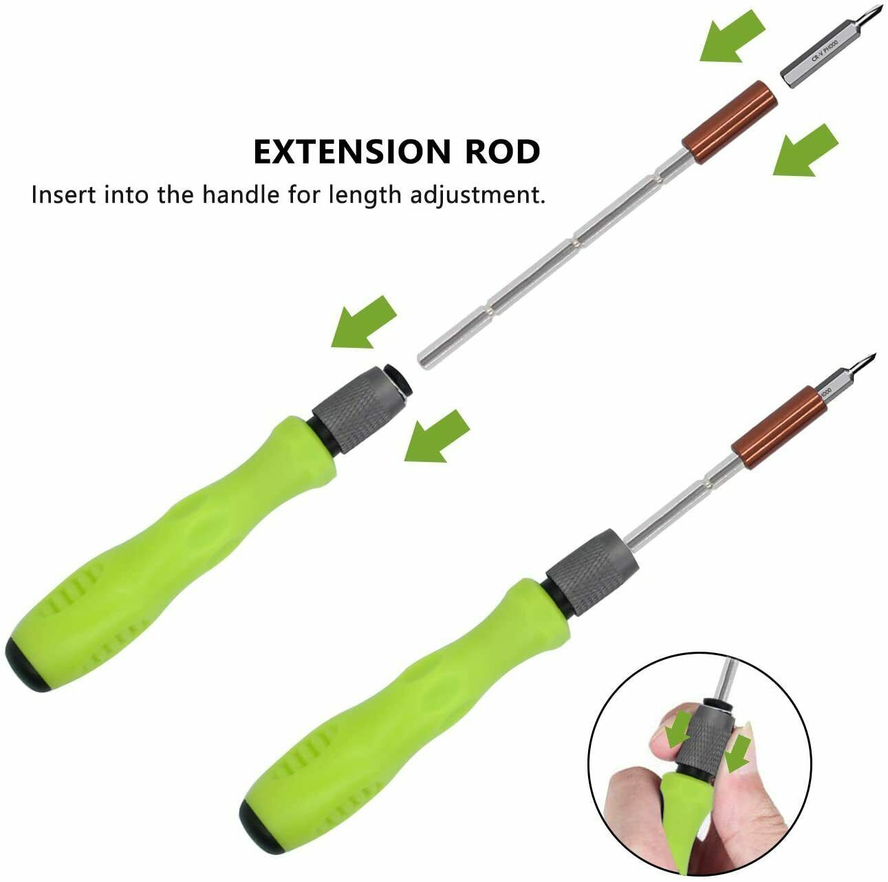 Juego de destornilladores magnéticos pequeños 32 en 1, kit de herramientas de reparación profesional con controlador Torx