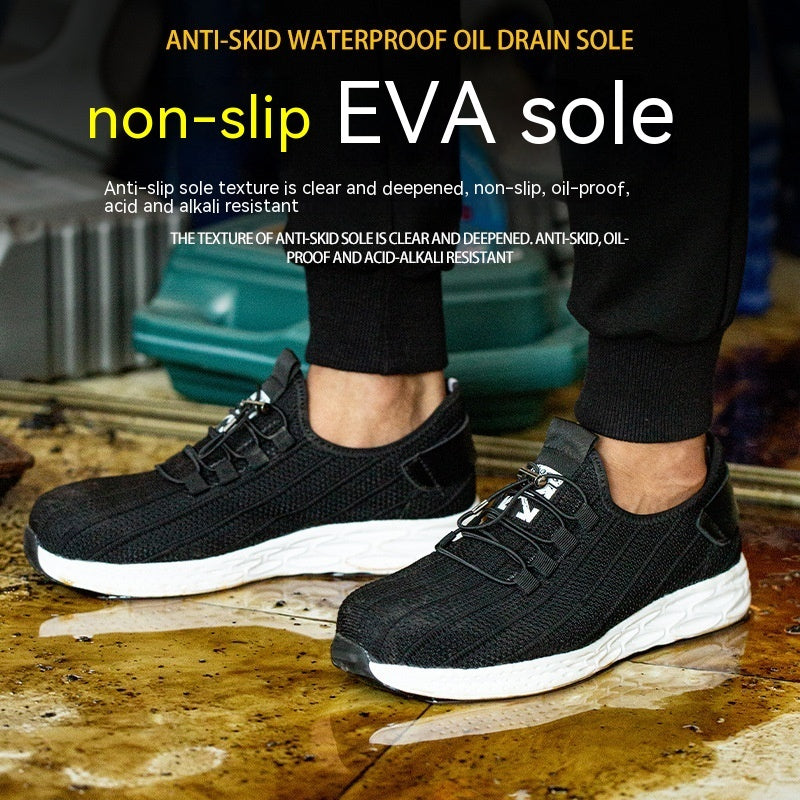 Chaussures de sécurité à embout en acier anti-écrasement et anti-pénétration basses Four Seasons