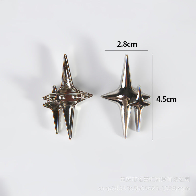 Accesorios de broche de temperamento estilo Ins simplicidad de metal