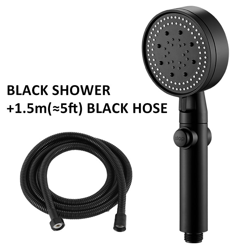 Pommeau de douche bain-douche pressurisé à grande sortie d'eau