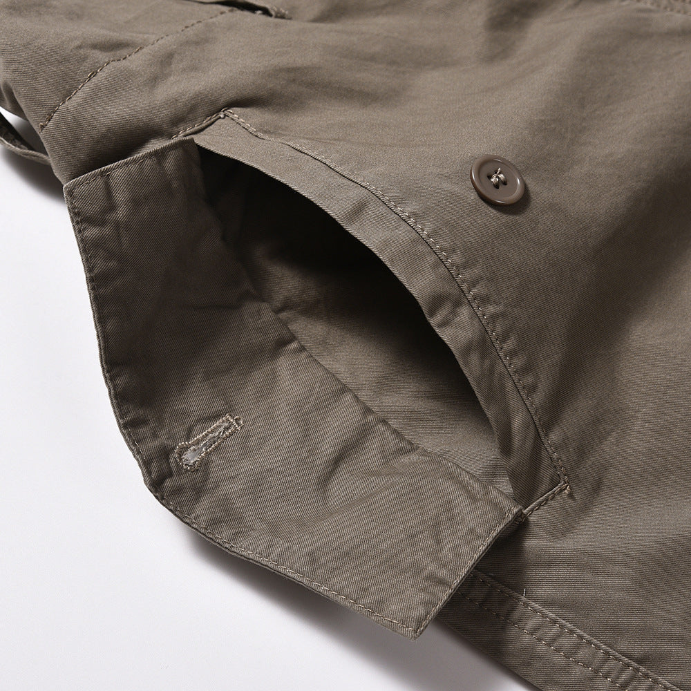 Men's Fashionable Pleated Design Irregular Niche Personality Straight Pants