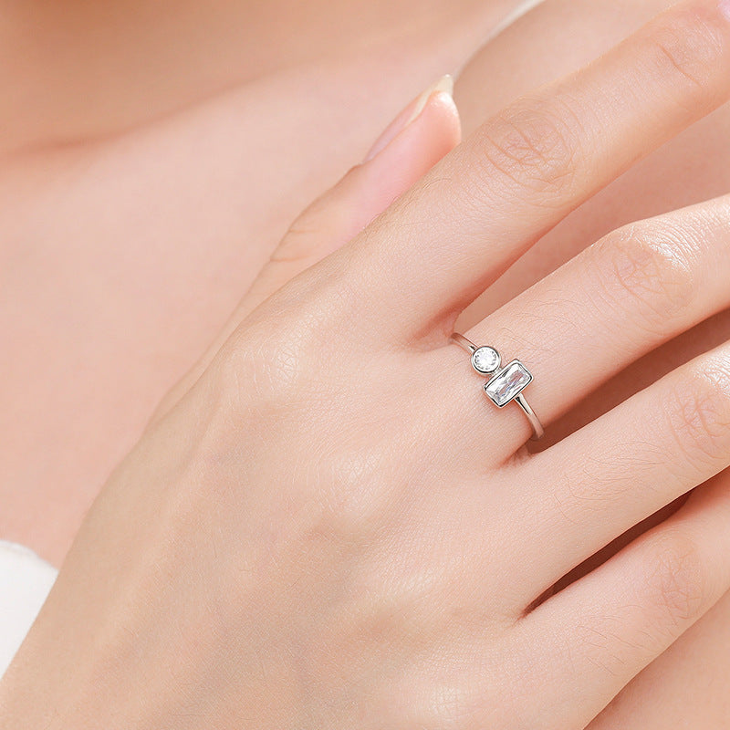 Women's Special-interest Design Ins Simple S925 Silver Ring