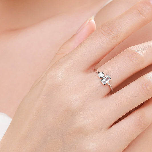 Women's Special-interest Design Ins Simple S925 Silver Ring