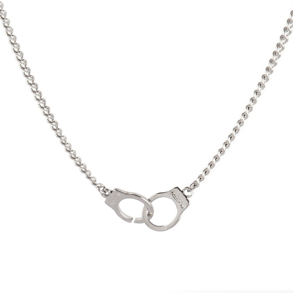 Collar punk hip hop Cadena de suéter de acero inoxidable vintage