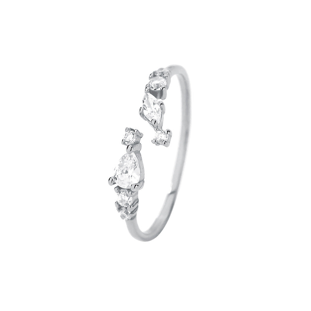 Bague en Zircon Super Star Point pour femme