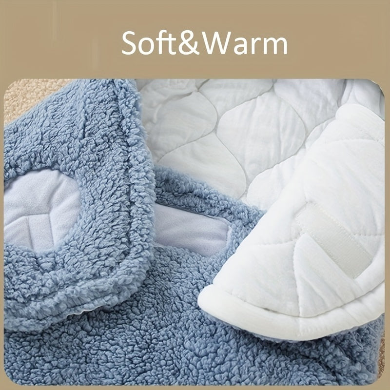 Sac de couchage d'hiver pour bébé, sac de couchage imprimé ours, adapté aux bébés âgés de 0 à 10 mois, tapis de sieste doux avec oreiller amovible