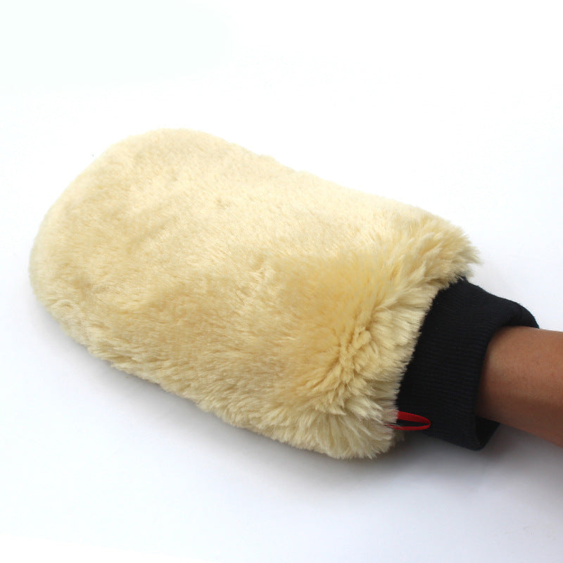 Plumeau de gants de lavage de voiture en peluche double face